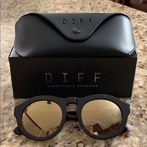 Tortoise/gold mirror DIFF DIME Sunglasses